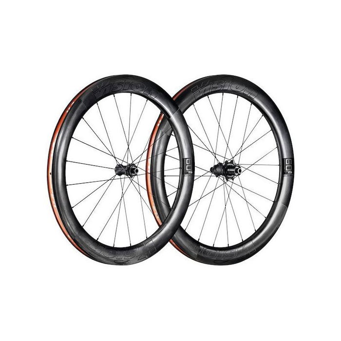 Vision Metron 60 Ruedas de Carbono 28" Tubeless Centerlock Eje Pasante Compatible Shimano 11V Vision Metron 60 Ruedas de Carbono 28" Tubeless Centerlock Eje Pasante Compatible Shimano 11V