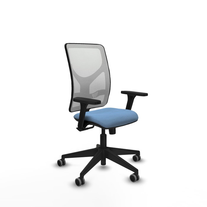PIQUERAS Y CRESPO Silla de oficina Motilla con mecanismo Sincro, Azul cielo y Blanco PIQUERAS Y CRESPO Silla de oficina Motilla con mecanismo Sincro, Azul cielo y Blanco
