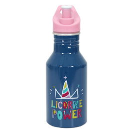 Cook Concept Botella Transportable Licorne Power 500 ml Infantil Cantimplora con Pitorro y Asa