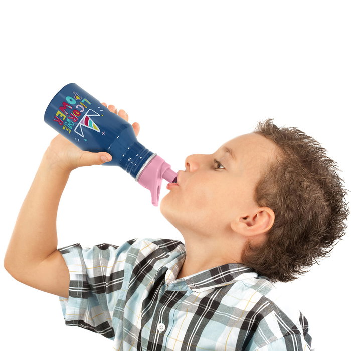 Cook Concept Botella Transportable Licorne Power 500 ml Infantil Cantimplora con Pitorro y Asa