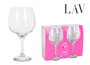 LAV Set de 2 Copas Combinato - Copa de Combinado de 730 cc - Conjunto de Cristalería - 9x10x21.5 cm (12 Cajas)