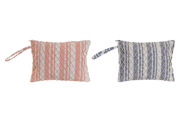 DKD Home Decor Neceser Mediterraneo Azul Coral 1 x 18 x 26 cm (2 Unidades) DKD Home Decor Neceser Mediterraneo Azul Coral 1 x 18 x 26 cm (2 Unidades)