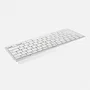 Approx appKBBT02x Teclado Inalámbrico Bluetooth 3.0 Tenkeyless Compacto QWERTY Español con 14 Teclas Multimedia y Alcance 10m - Color Plata