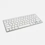 Approx appKBBT02x Teclado Inalámbrico Bluetooth 3.0 Tenkeyless Compacto QWERTY Español con 14 Teclas Multimedia y Alcance 10m - Color Plata