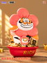 I Am Not Fat Tiger Estatua Alexander the Tiger Rich Flower 20 cm