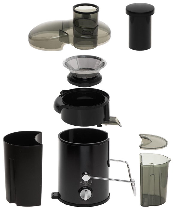 Adler AD 4132 Extractor de zumos Dark inox