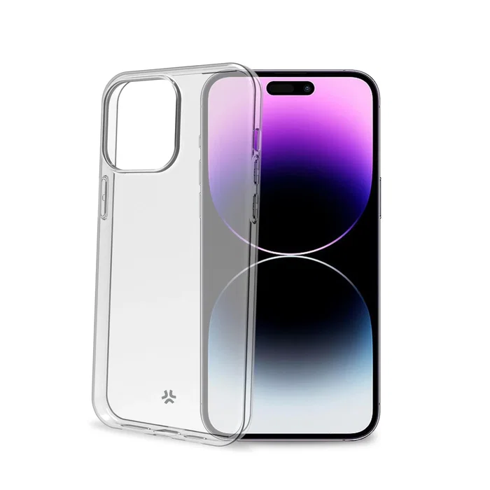 Celly Funda Gelskin para iPhone 15 Pro Max (6.7") Transparente