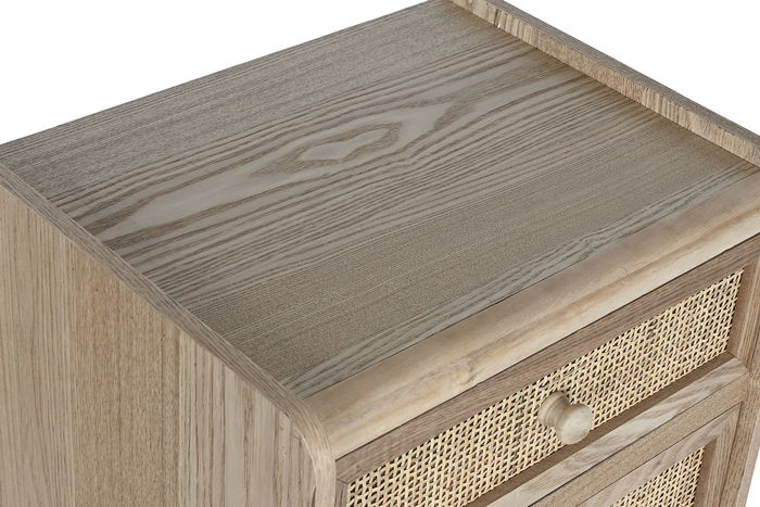 DKD Home Decor Chifonier Balines Paulownia Ratan Natural 30 x 104 x 40 cm