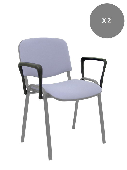 Kit de 2 juegos de brazos fijos para sillas modelo ISO de NOWY STYL. Fabricados en poliamida con refuerzo interior de hierro, aportan comodidad, estabilidad y gran resistencia. Incluye 2 juegos completos listos para instalar.