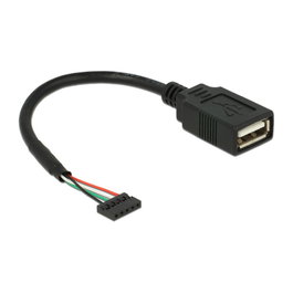 DeLOCK 84831 Cable USB 2.0 Hembra a USB A Hembra 0,15 m
