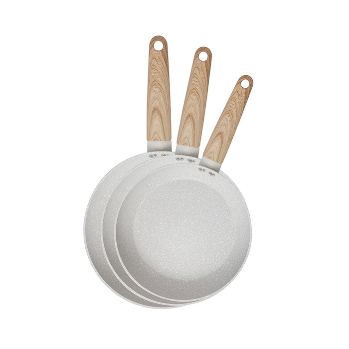 San Ignacio Set 3 sartenes aluminio forjado revestimiento mármol antiadherente, Ø18/22/26 cm, aptas inducción, gas, eléctrico, vitrocerámica y halógeno San Ignacio Set 3 sartenes aluminio forjado revestimiento mármol antiadherente, Ø18/22/26 cm, aptas inducción, gas, eléctrico, vitrocerámica y halógeno