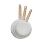 San Ignacio Set 3 sartenes aluminio forjado revestimiento mármol antiadherente, Ø18/22/26 cm, aptas inducción, gas, eléctrico, vitrocerámica y halógeno