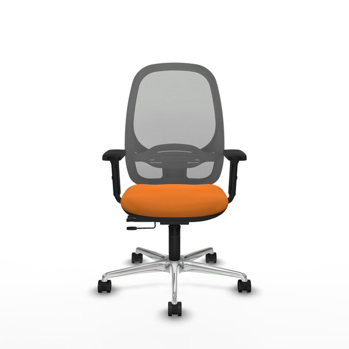 PIQUERAS Y CRESPO Silla de oficina Cilanco Naranja y Gris PIQUERAS Y CRESPO Silla de oficina Cilanco Naranja y Gris