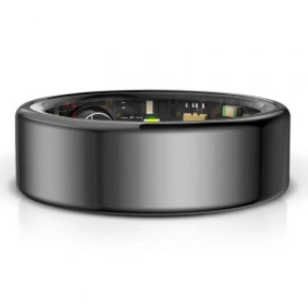 KSIX BSR01N08 Anillo Inteligente Saturn Talla XS Ø18.1mm Negro - Monitor de Actividad, Salud, Sueño, Frecuencia Cardíaca, 5ATM, 3 Días Autonomía