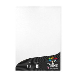 Papel Clairefontaine Pollen A4 120G 50H Blanco Metalizado