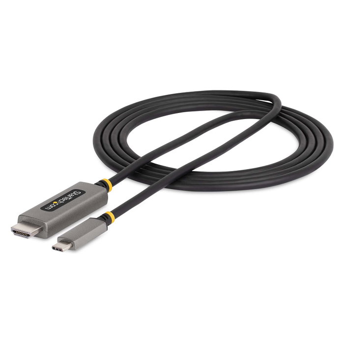 StarTech.com Cable Adaptador USB-C a HDMI 2.1 de 2 m, 8K 60Hz, 4K 144Hz, HDR10, Gris