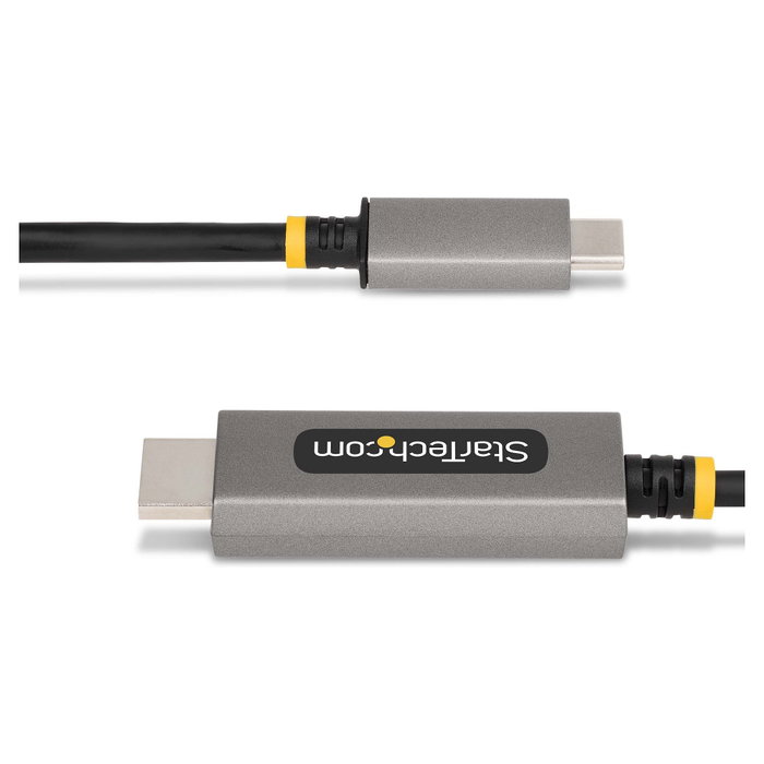 StarTech.com Cable Adaptador USB-C a HDMI 2.1 de 2 m, 8K 60Hz, 4K 144Hz, HDR10, Gris