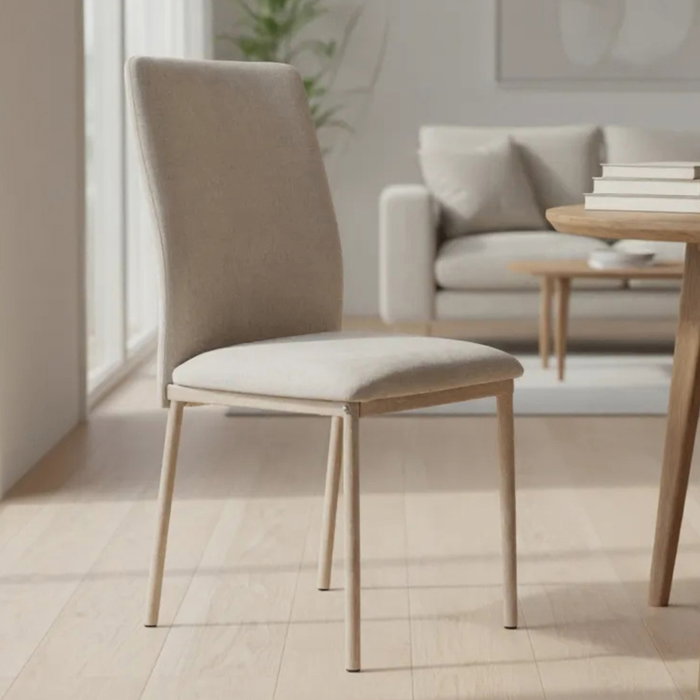 Home Deco Factory Silla Emilia Beige Colección Terra Nova Home Deco Factory Silla Emilia Beige Colección Terra Nova