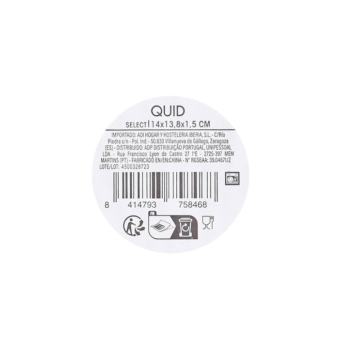 Plato Vidrio Select Vidrio Quid 14x13,8x1,5 cm