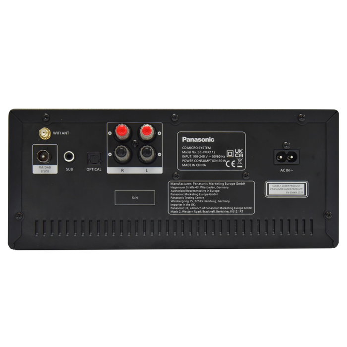 Panasonic SC-PMX112E-K negro