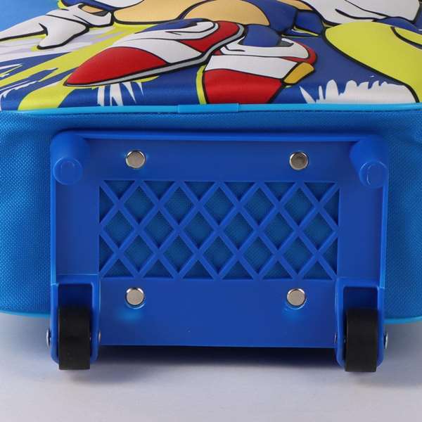 Cerdá Mochila infantil trolley 3D Sonic 25.0 x 30.0 x 12.0 cm para niños a partir de 3 años