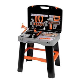 Smoby SMO3032163607342 Bricolo Smart Workbench Juego de Imitación Banco de Trabajo con 33 Accesorios
