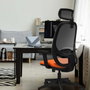 PIQUERAS Y CRESPO Silla de oficina Cilanco con mecanismo Sincro, Azul marino y Negro