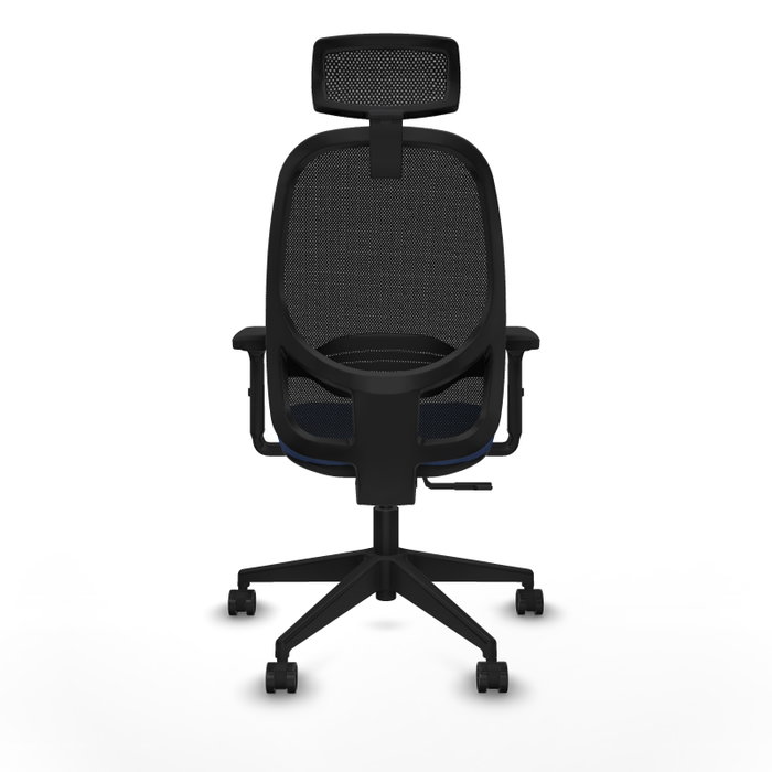 PIQUERAS Y CRESPO Silla de oficina Cilanco con mecanismo Sincro, Azul marino y Negro
