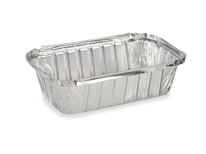 Kinvara Set 6 Bandejas Hondas de Aluminio con Tapa para Horno, 22 x 11.5 x 7.4 cm, 800 ml (Set de 24)