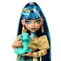 Monster High Muñeca Cleo de Nile con animal y accesorios HXH74