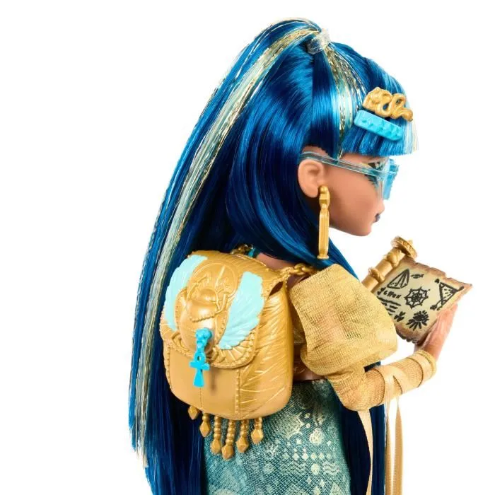 Monster High Muñeca Cleo de Nile con animal y accesorios HXH74 Monster High Muñeca Cleo de Nile con animal y accesorios HXH74