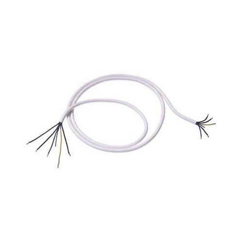 BACHMANN Herdleitung 2.0 m H05VV-F 5G2.50 AEH/AEH, Cable Eléctrico 5 Conductores 2.5mm², Blanco, 2 Metros BACHMANN Herdleitung 2.0 m H05VV-F 5G2.50 AEH/AEH, Cable Eléctrico 5 Conductores 2.5mm², Blanco, 2 Metros