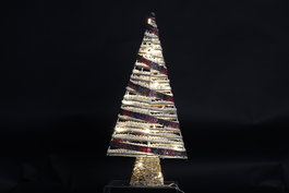 DKD Home Decor Árbol Navidad Natural Blanco 12 x 60 x 29 cm