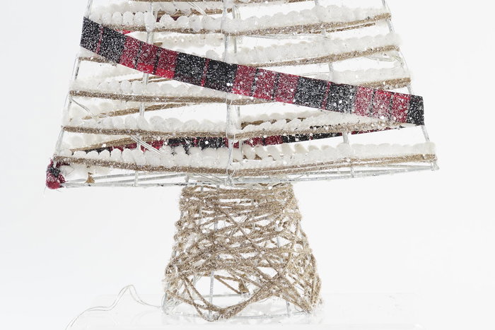 DKD Home Decor Árbol Navidad Natural Blanco 12 x 60 x 29 cm