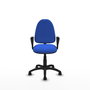 PIQUERAS Y CRESPO Silla de oficina Aýna, Tela Azul, Brazos fijos