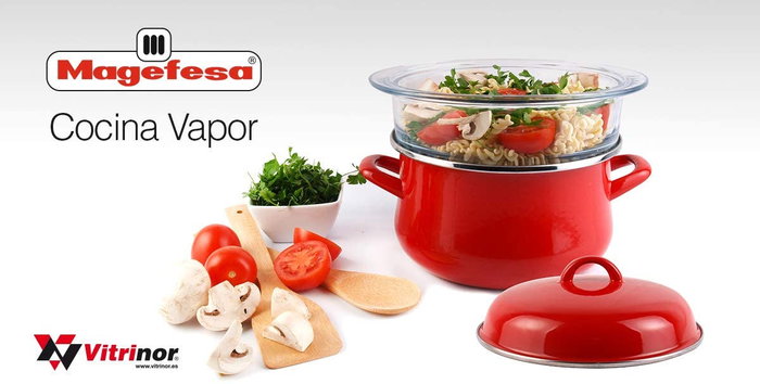 MAGEFESA PRAGA Cocina de Vapor 20 Acero Esmaltado MAGEFESA PRAGA Cocina de Vapor 20 Acero Esmaltado