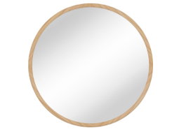 DKD Home Decor Espejo de Pared de Pino Natural 62x62 cm