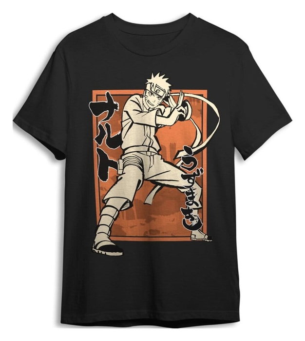 Superplay Camiseta Naruto Shippuden Pose Black Talla M Superplay Camiseta Naruto Shippuden Pose Black Talla M