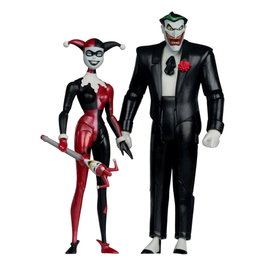 McFarlane Toys Batman: la serie animada DC Direct Figuras Harley Quinn & The Joker (Mad Love) (Gold Label) 18 cm