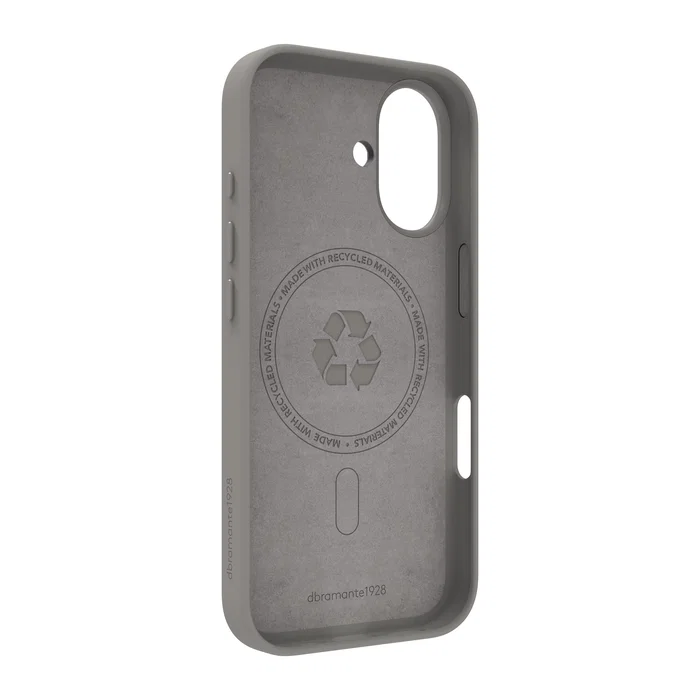 Dbramante1928 Funda Roskilde MS ICON para Apple iPhone 17, Compatible con MagSafe, Protección hasta 1.2 m, Gris