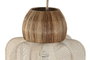 DKD Home Decor Lámpara de Techo Algodón y Seagrass Natural 31x31x29 cm