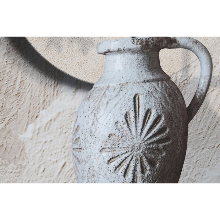 DKD Home Decor Set de 2 Cuadros Jarrón Aluminio y MDF 80x160 cm