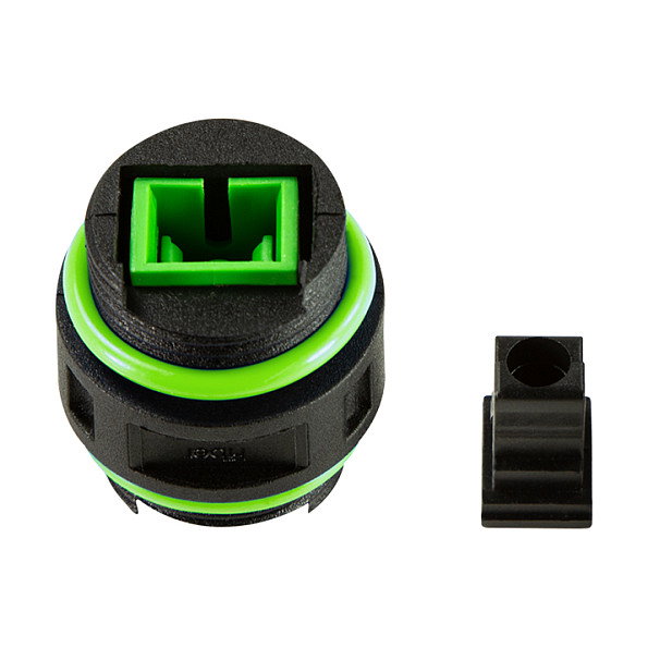 LogiLink Conector de fibra óptica simplex SC para exteriores con 2 prensaestopas