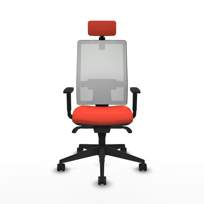 PIQUERAS Y CRESPO Silla de oficina Horna con mecanismo Sincro, Naranja oscuro y Blanco PIQUERAS Y CRESPO Silla de oficina Horna con mecanismo Sincro, Naranja oscuro y Blanco