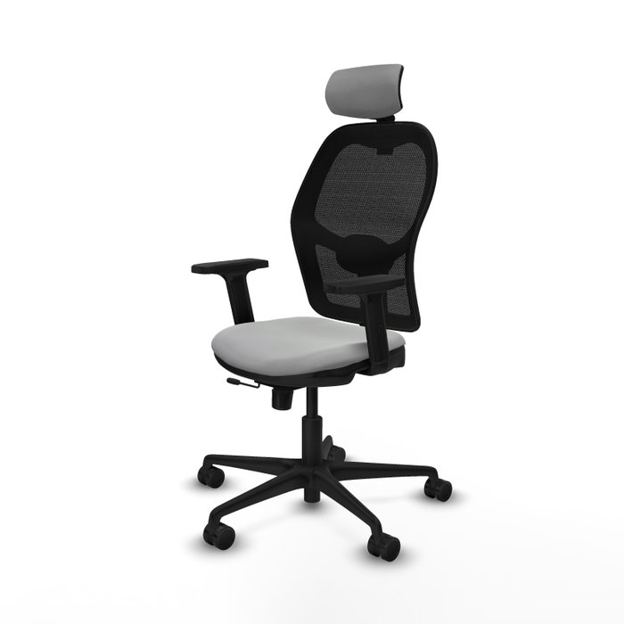 PIQUERAS Y CRESPO Silla de oficina Jorquera Gris claro/Negro
