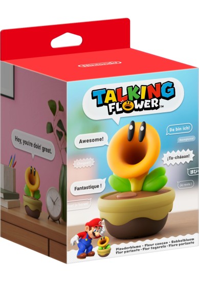 Nintendo Talking Flower Figura Coleccionable con Sonido Super Mario Bros. Wonder - Figura Interactiva Multicolor para Coleccionistas Nintendo Talking Flower Figura Coleccionable con Sonido Super Mario Bros. Wonder - Figura Interactiva Multicolor para Coleccionistas