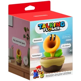 Nintendo Talking Flower Figura Coleccionable con Sonido Super Mario Bros. Wonder - Figura de Colección Multicolor Oficial
