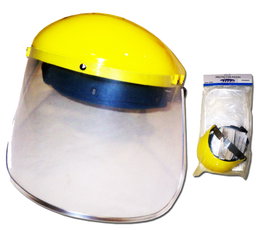 SIFER Protector Facial Ajustable con Visor de Policarbonato Transparente de 2 mm