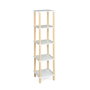 Moblekit Estantería de Madera de 5 Niveles Blanco