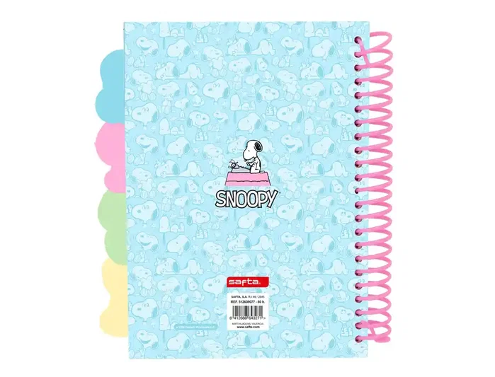 Safta Bloc de notas A5 Snoopy con tapas duras Safta Bloc de notas A5 Snoopy con tapas duras